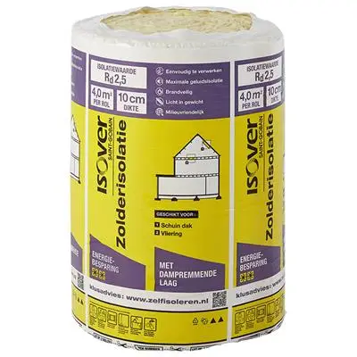 Isover rol 667 X 60 X 10 cm (lxbxd) 4M2 Gratis Retour